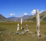 Каменные стелы в районе села Иня