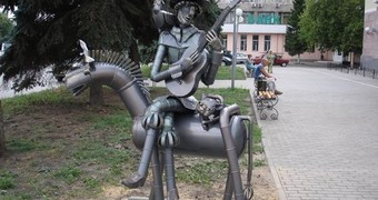 Памятник Бременским музыкантам
