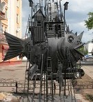 Памятник Чудо-Юдо-Рыба-Кит, второе название "Коммунальный карась"