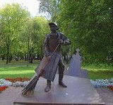 Памятник Дворнику (скульптурная композиция "Ростокинский дворик")